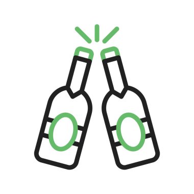 Bira Şişesi Simgesi resmi. Mobil uygulama için uygun.