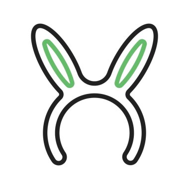 Tavşan Kulağı Simgesi. Mobil uygulama için uygun.