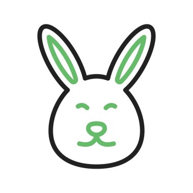 Bunny Icon imajı. Mobil uygulama için uygun.