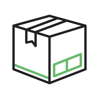 Karton Kutu Simgesi resmi. Mobil uygulama için uygun.