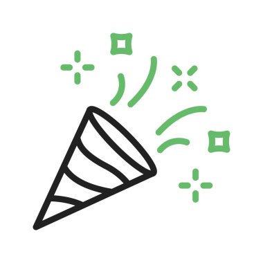 Confetti Cannon Simgesi resmi. Mobil uygulama için uygun.