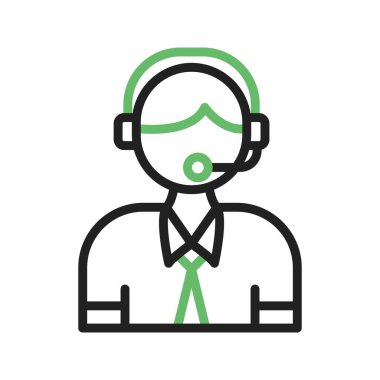 Müşteri Hizmeti Simgesi görüntüsü. Mobil uygulama için uygun.