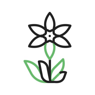 Nergis Simgesi resmi. Mobil uygulama için uygun.