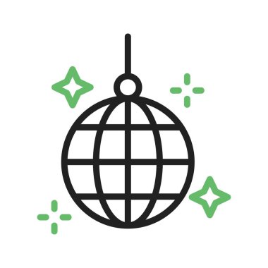 Dans eden simge görüntüsü. Mobil uygulama için uygun.