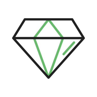 Elmas Simgesi resmi. Mobil uygulama için uygun.