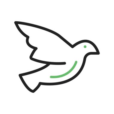 Güvercin Simgesi resmi. Mobil uygulama için uygun.