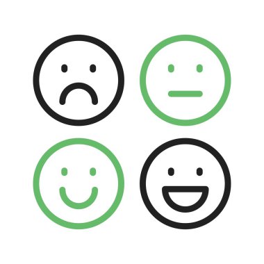 Emoji Simgesi resmi. Mobil uygulama için uygun.