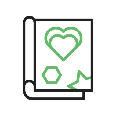 Moda Dergisi Simgesi imajı. Mobil uygulama için uygun.