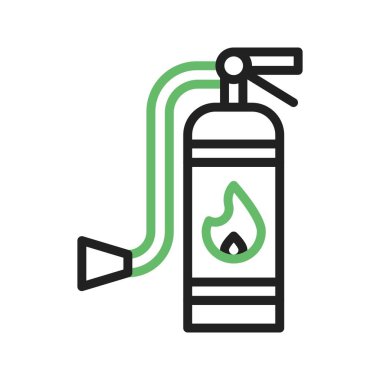 Yangın söndürücü simgesi görüntüsü. Mobil uygulama için uygun.