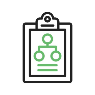 Akış Grafiği Simgesi resmi. Mobil uygulama için uygun.