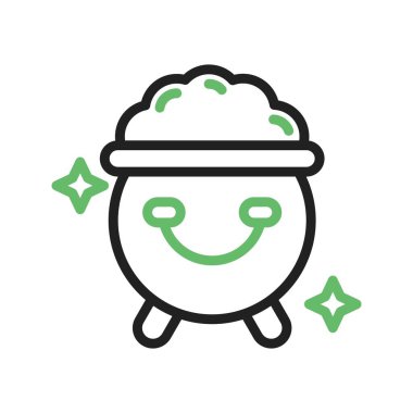 Altın tencere simgesi resmi. Mobil uygulama için uygun.