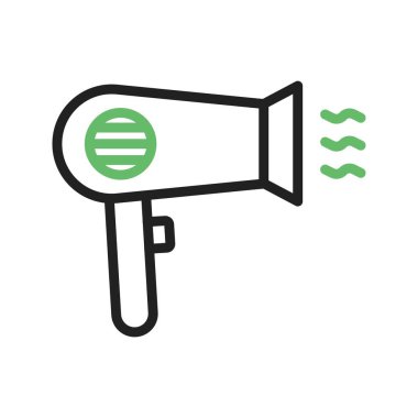 Saç Kurutma Simgesi resmi. Mobil uygulama için uygun.