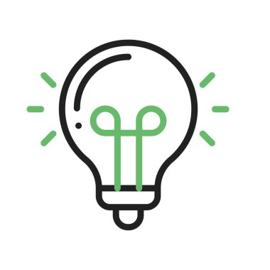 Ampul Simgesi resmi. Mobil uygulama için uygun.