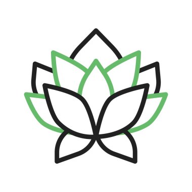 Lotus Çiçeği Simgesi resmi. Mobil uygulama için uygun.