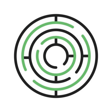 Maze Simgesi resmi. Mobil uygulama için uygun.