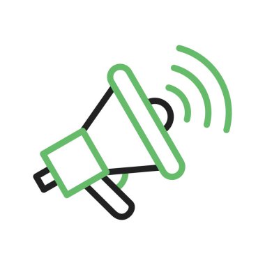 Megafon simgesi görüntüsü. Mobil uygulama için uygun.