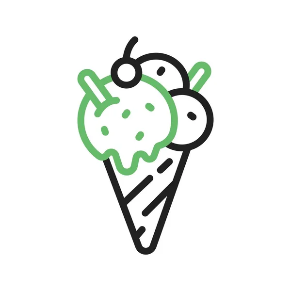 Ice Cream Icon Image Suitable Mobile Application — Stock Vector