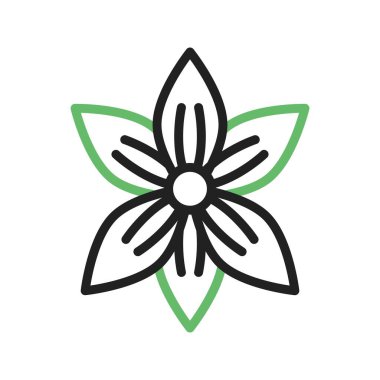 Orkide Simgesi resmi. Mobil uygulama için uygun.