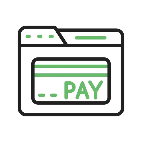 Symbolbild Für Online Zahlungen Für Den Mobilen Einsatz Geeignet — Stockvektor