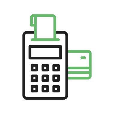 Ödeme Terminal Simgesi resmi. Mobil uygulama için uygun.