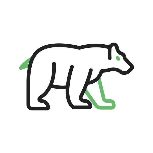 Imagem Ícone Urso Polar Adequado Para Aplicação Móvel — Vetor de Stock