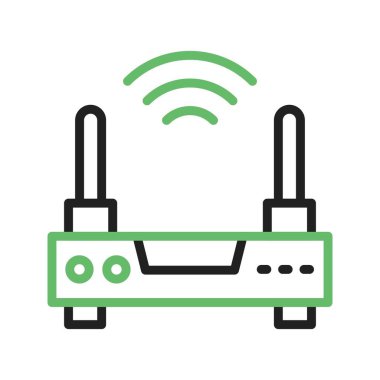 Yönlendirici Aygıtı Simgesi resmi. Mobil uygulama için uygun.