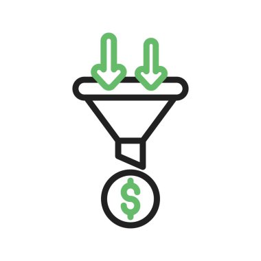 Sale Funnel Simgesi imajı. Mobil uygulama için uygun.
