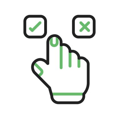 Seçim simgesi resmi. Mobil uygulama için uygun.