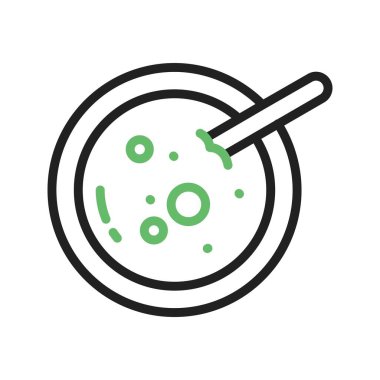 Çorba ikonu görüntüsü. Mobil uygulama için uygun.