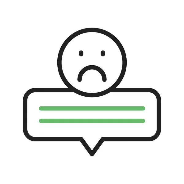 Sad Review Icon Image Suitable Mobile Application — Stock Vector
