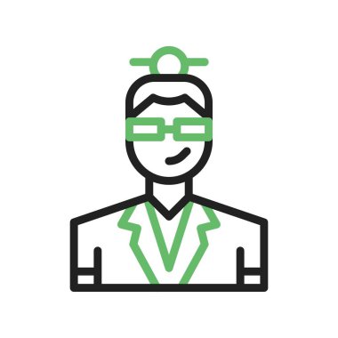 Stilist Erkek simgesi resmi. Mobil uygulama için uygun.