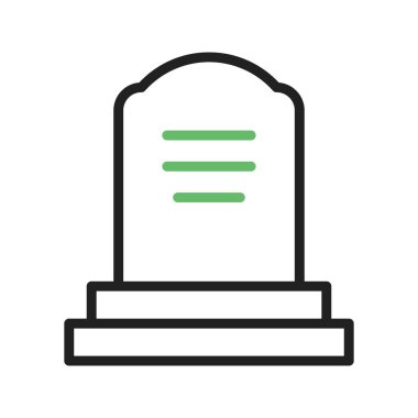 Tombstone simgesi görüntüsü. Mobil uygulama için uygun.