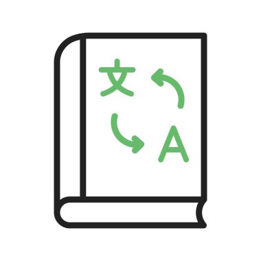 Çeviri Defteri Simgesi resmi. Mobil uygulama için uygun.