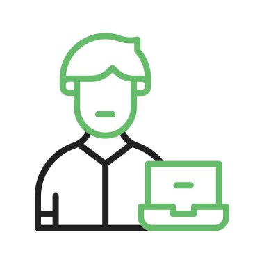 Kullanıcı simgesi resmi. Mobil uygulama için uygun.