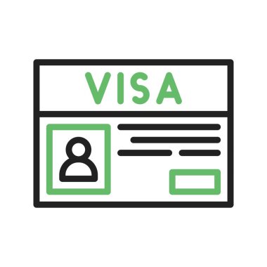 Visa simgesi görüntüsü. Mobil uygulama için uygun.