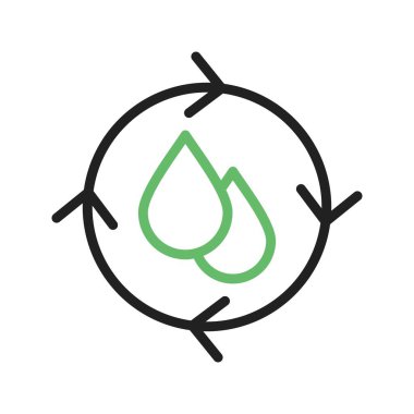 Su koruma ikonu görüntüsü. Mobil uygulama için uygun.