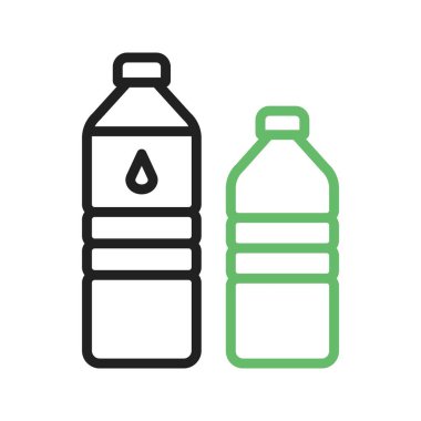 Su Şişeleri simgesi görüntüsü. Mobil uygulama için uygun.