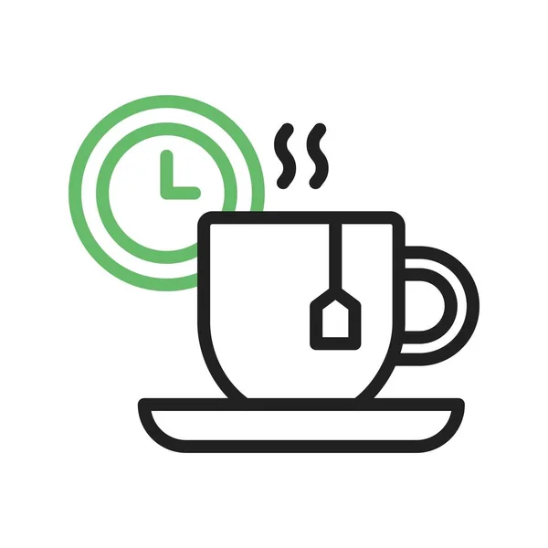 Tea Break Icon Image Suitable Mobile Application — Stock Vector
