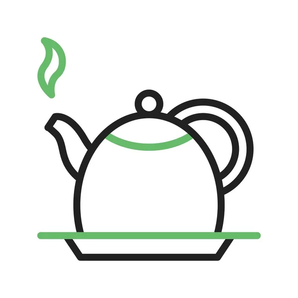 Symbolbild Tea Kettel Für Den Mobilen Einsatz Geeignet — Stockvektor