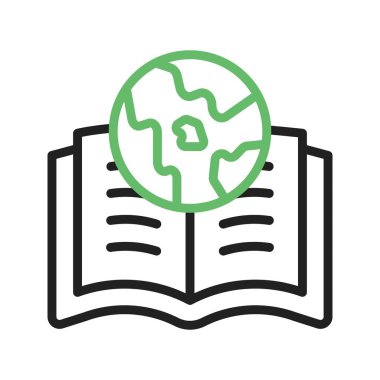 Dünya Kitap Günü ikonu resmi. Mobil uygulama için uygun.