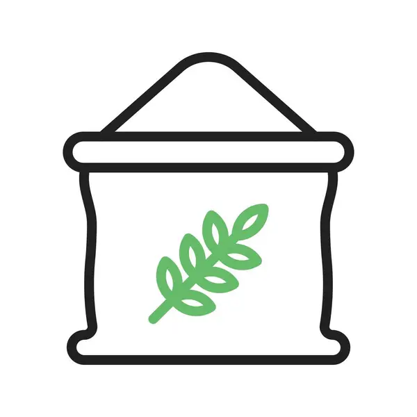 Symbolbild Weizenmehl Für Den Mobilen Einsatz Geeignet — Stockvektor