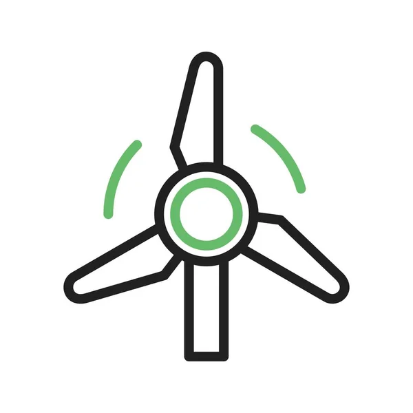 Image Emblématique Éolienne Convient Pour Une Application Mobile Vecteur En Vente