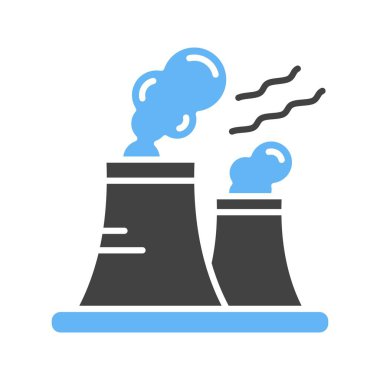 Hava Kirliliği Simgesi. Mobil uygulama için uygun.