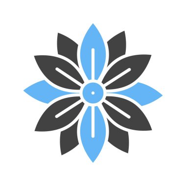 Aster Simgesi resmi. Mobil uygulama için uygun.