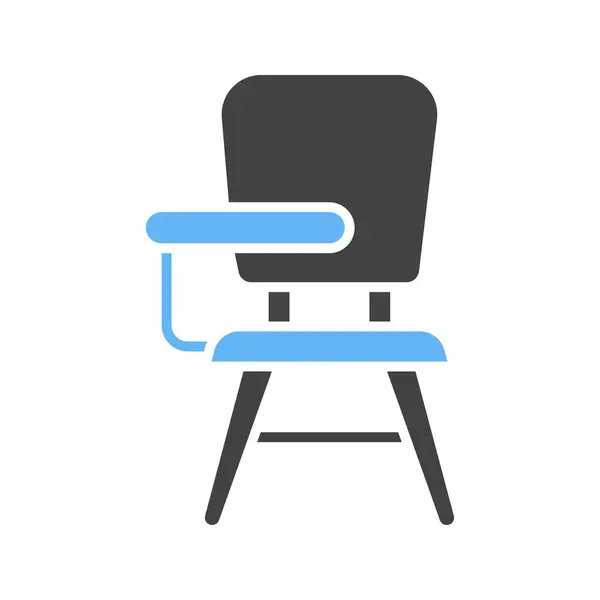 Symbolbild Sessel Für Den Mobilen Einsatz Geeignet — Stockvektor
