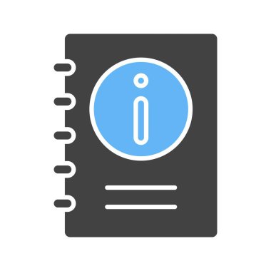 Kitap Bilgileri Simgesi resmi. Mobil uygulama için uygun.