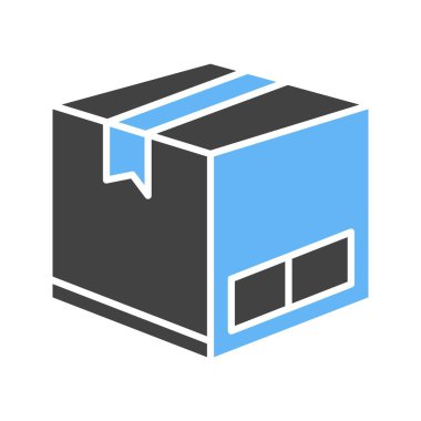 Karton Kutu Simgesi resmi. Mobil uygulama için uygun.