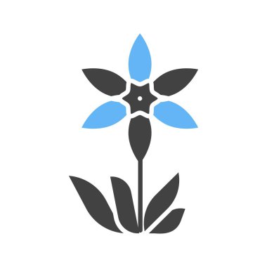 Nergis Simgesi resmi. Mobil uygulama için uygun.