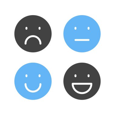 Emoji Simgesi resmi. Mobil uygulama için uygun.