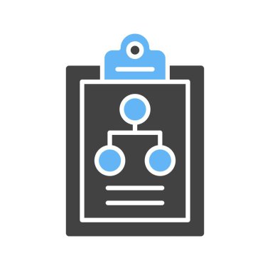 Akış Grafiği Simgesi resmi. Mobil uygulama için uygun.